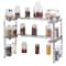 NEX™ Spicy Shelf Patented Stackable Organizer Adjustable Spice Rack